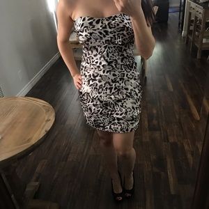 Short Bebe leopard dress
